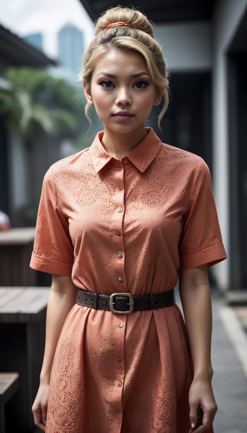 00013 - 812362295555380 - malaysian woman with dirty blonde chignon hairstyle, wearing a coral-refined.png